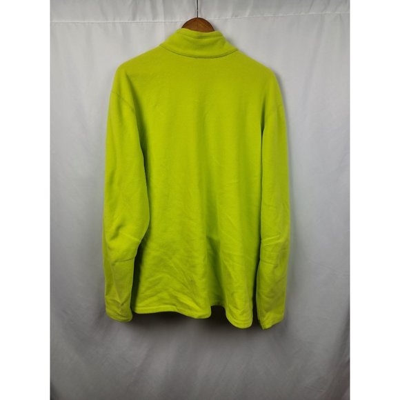 Eddie Bauer Ascent Full Zip Long Sleeve Fleece Lime Green Outdoor Size 2XL - Picture 9 of 9